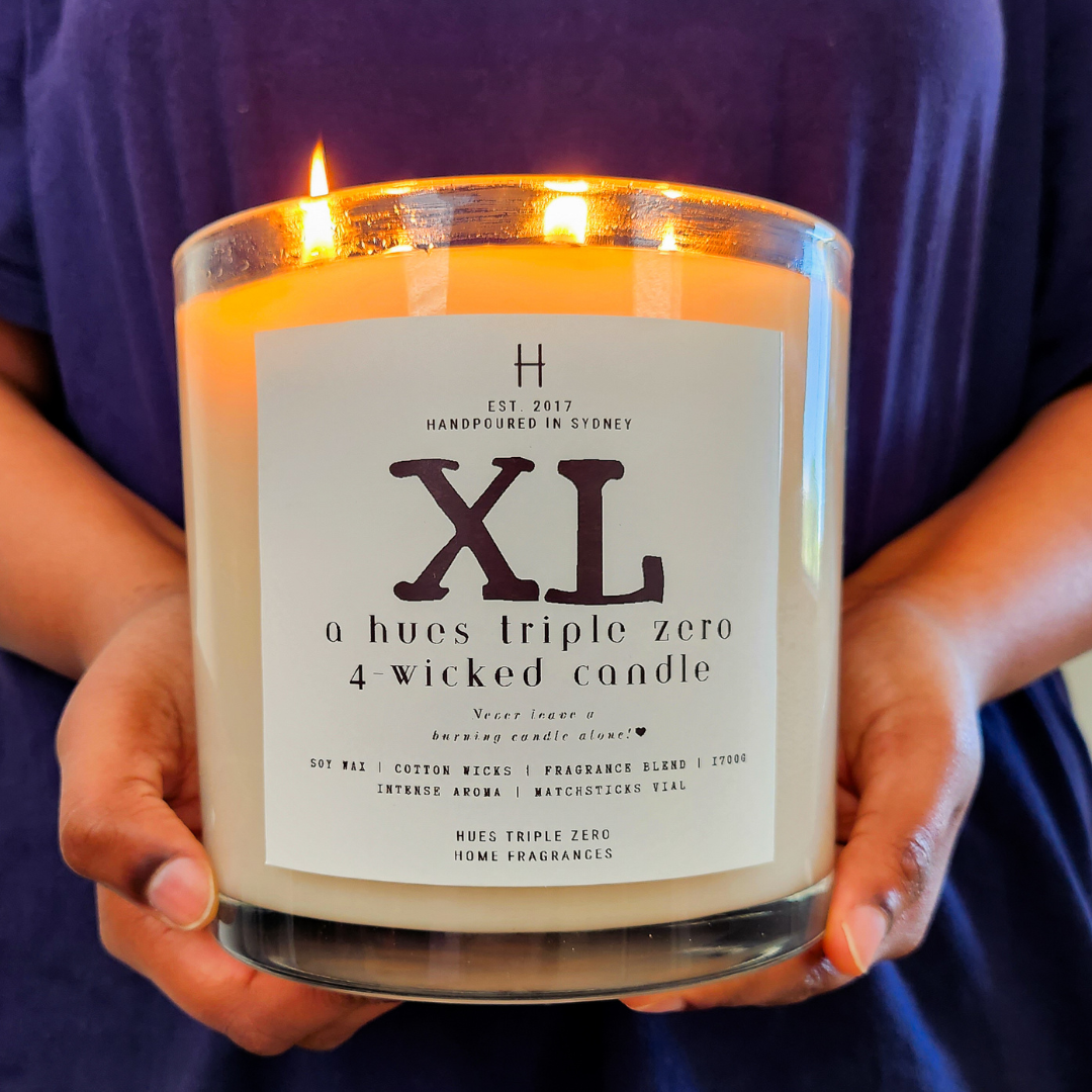 XL Candle | Kilo Candle | Hues Triple Zero | 1700 G | 400+ Hrs Burn