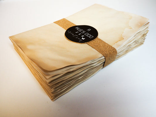 Tea Stained Paper Packs